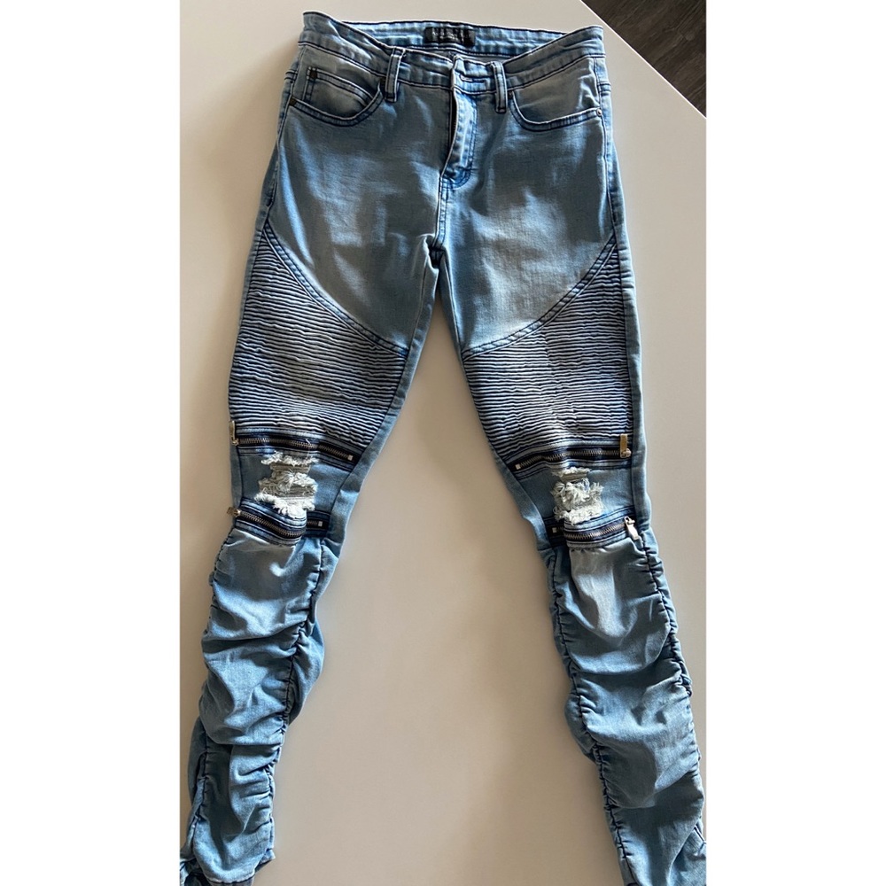 Light Denim Skinny Jeans